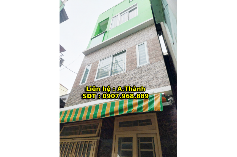 Bán nhà mới 4m x 4m, 1 trệt 2 lầu ,Đường Bình Tiên, Phường 3 ,Quận 6